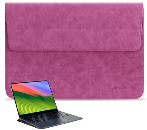 Omnpak 15 Zoll Laptop-Hülle mit Ständer Kompatibel mit MacBook Air M3 15, MacBook Pro M3 16 2016-2024 Multi Angle Viewing Laptop-Hülle Wasserabweisend Laptop-Tasche