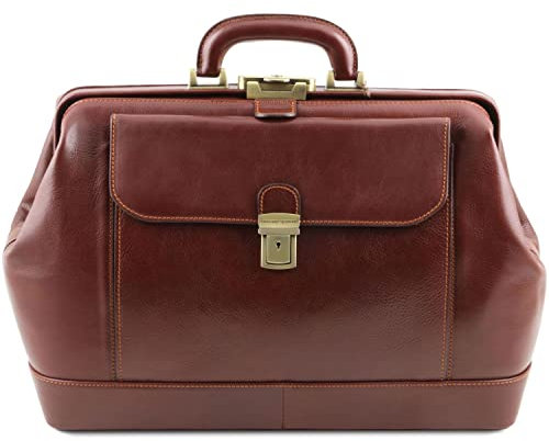 Tuscany Leather Leonardo Exklusive Arzttasche aus Leder Braun