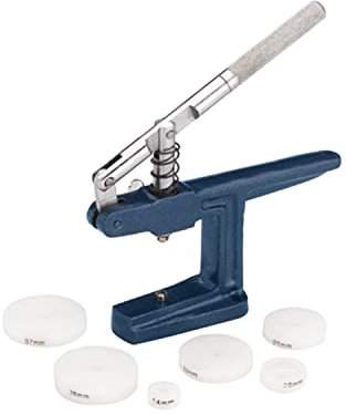 SELVA Kleiner Pressstock, zum Einsetzen von Uhrgläsern und Aufdrücken von Böden, mit 6 Druckstücken