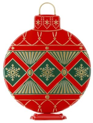 Hervit Sfera di Natale Display Piatta in Metallo