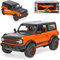 alles-meine.de GmbH Ford Bronco Orange mit Schwarz Harley Davidson Edition 6. Generation Ab 2021 1/24 M*a*i*s*t*o Modell Auto mit individiuellem Wunschkennzeichen