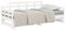 vidaXL Tagesbett Ausziehbar Sofa Gästebett Sofabett Bett Bettsofa Schlafsofa Ausziehbett Bettgestell Holzbett Weiß Massivholz Kiefer 2X(90x200) cm