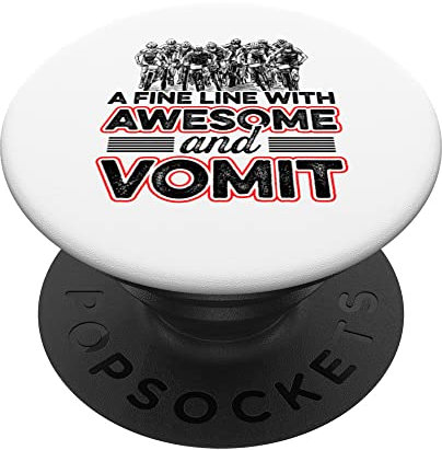 Triathlon Ein feiner Grat zwischen Awesome und Vomit Sports Run PopSockets mit austauschbarem PopGrip