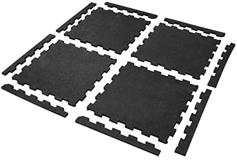 Sport-Tec Bodenschutzmatte 1 m², 4 Matten à 50x50 cm + 8 Randstücke