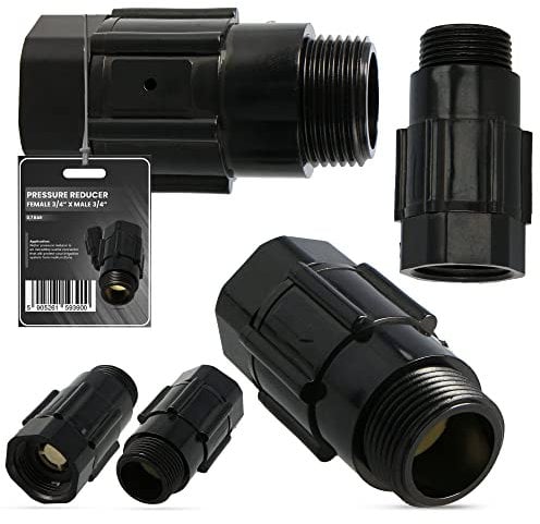 Regolatore di pressione tubo PE riduttore filettatura interna 3/4 x filettatura esterna 3/4 1 bar tubo da giardino irrigazione valvola giardino micro goccia sistema di irrigazione raccordi