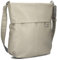 Zwei Damen Handtasche Mademoiselle.M M140 Umhängetasche 12 Liter klassische Crossbody Bag aus weichem Kunstleder, DIN-A4 passend, große Tasche für die Arbeit, Büro oder Uni (cement)