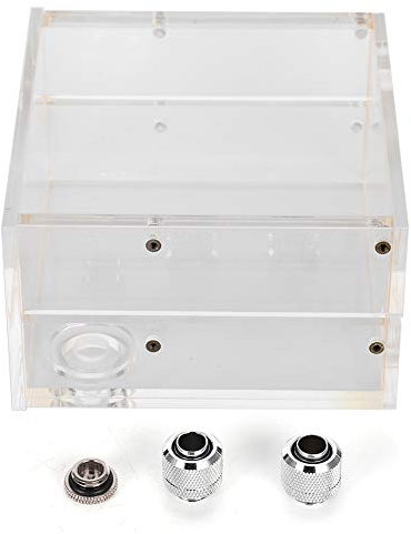 JTLB Reservoir PC-Wasserreservoir 1,25 L Wasserkühlungstank Kühlreservoir Komplett aus Transparentem Acryl Computerzubehör