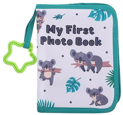ifundom Baby-Fotoalbum „Mein Erstes Fotobuch“ Stoff-Cartoon-Fotohalter Für Kleinkinder Postkarten-Aufbewahrungsbuch Mini-Bilderordner Für Neugeborene Als Andenken