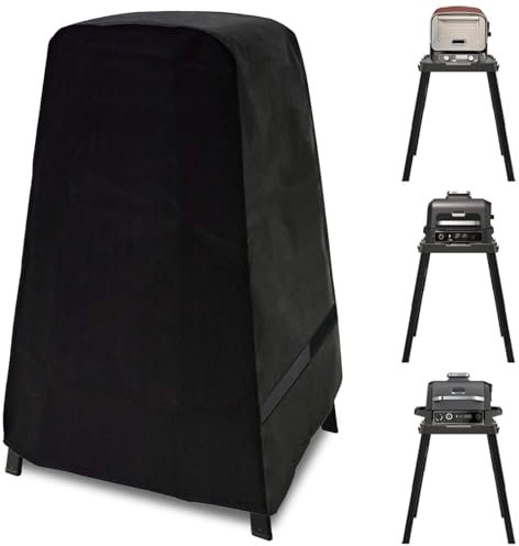 ZJYWSCH Ninja Woodfire 8-in-1 Outdoor Pizza Oven Stand Cover, 600D Heavy Duty, Waterproof, for OO101, OG700, OG800, OG900 Series