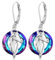 REDSUN Pferd Ohrringe Mädchen 925 Sterling Silber Kristall Pferd Ohrringe Kinder Pferd Schmuck für Frauen Kinder Mädchen (Lila)