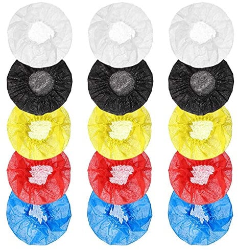 Fayrimi 200Pcs Disposable Microphone Cover,Handheld Microphone Windscreen for KTV Recording Studio Karaoke(Mixed Colors)