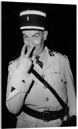 Posterlounge Bridgeman Images Louis de Funes, 1971 Acrylglasbild 40 x 60 cm | Frankreich 1970er 70er Vintage Retro Schwarzweiß Fotografie Foto Portrait Film Kino Klassiker Filmstar Komiker