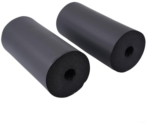 Fußschaum für Pads, Ersatzrollen für Beinstrecker für Hantelbank, für Beinstrecker, Fußschaum für Polsterersatz, hochdichter Schaumstoff, einfach zu bedienen (140 mm), 2 Stück