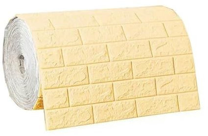 1/3/5/10 M 3D Selbstklebende Tapetenaufkleber Ziegelwandaufkleber Wohnkultur Tapete für Wände DIY Schlafzimmer-Beige-70CMX5M