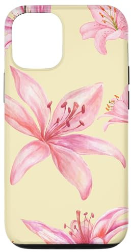 Cute Lily Flower Blooming Aesthetic Floral Y2K Case for iPhone 12/12 Pro