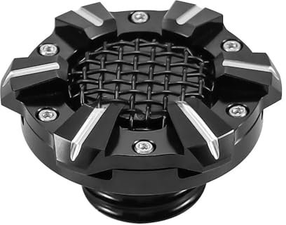 Motorrad Benzintankkappe Motorrad Mesh Stil Low-Profile Entlüftet Kraftstoff Tank Tankdeckel Mit Rechts-Hand ThreadsTanks Für Ha&rley Davidson Sportsters 1982-2020