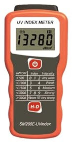 UV-Index-Messgerät, tragbarer digitaler Detektor zur Blockierung von ultravioletter Strahlung, Bestrahlungsintensität von UVA + UVB im Sonnenlicht, Tester, einfach zu bedienen