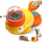 Yellow Duck Pet Feeder Duck Shape Slow Feeder Toy for Dogs & Cats Funny Interaction Pet Food Dispenser Automatic Feeding Machine Intelligent Fun Dog Food Puzzle Toy