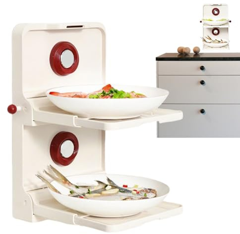 fayarrd Suction Cup Food Preparation Bowls, Rack for Food Preparation - Foldable Multi Layer Serving Bowl - No for Multifunctional, Strong Carrying