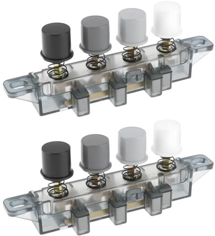 VGOL Interruptor de botón de velocidad para ventilador de piso, 2 unidades, 4 llaves, 3 niveles, compatible con Midea, 10,2 x 6,6 x 1,3 cm