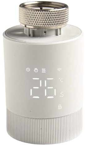 Thermostat intelligent WiFi TRV pour Tuya, vanne de radiateur thermostatique programmable avec fonction de verrouillage enfant