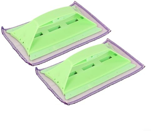 Brosse de nettoyage pour rails de fenêtre et portes coulissantes - Construction compacte pliable - Vert