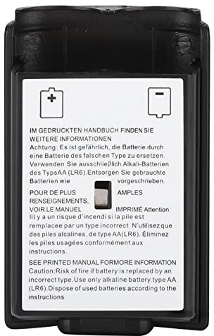 Eminchu Couvercle de Batterie 5 Pièces, étui de Protection du Contrôleur, Boîtier de Batterie de Précision avec Processus d'injection d'huile, Idéal pour Le Contrôleur 360 (Black)
