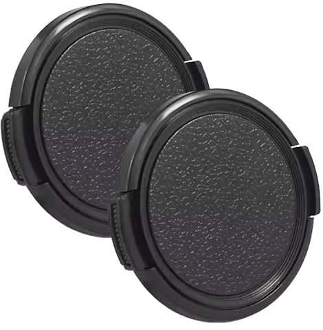 43mm Lens Cap for Fujinon 35mm f/2 Lens-2PCs | 43mm Lens Cover, for Canon EF-M 22mm f/2 28mm f/3.5, Lens Protector, Dustproof, Snap-On