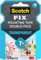 Scotch-Fix Ruban Adhésif Double Face, Transparent - 1 Rouleau 19 mm x 1,5 m - Pour Utilisation Intérieure - Fixation sans Dommage - Supporte jusqu'à 7 kg