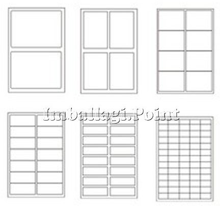 25 Blatt A4 Etiketten bedruckbare weiße Aufkleber 210 x 99 mm 3 x Folio 75 insgesamt