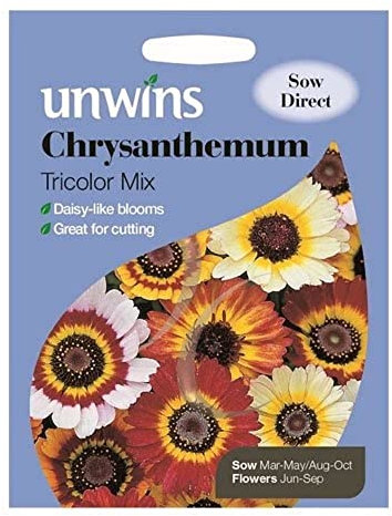 Unwins Chrysanthemum Tricolor Mix Seeds