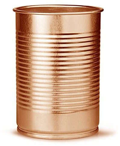 bar@drinkstuff Tin Can Cocktail Cup Copper 10oz /425 ml - Set of 6 - Novelty Cocktail Mug in the Shape of a Bean Can