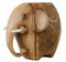 Winterworm Porte-stylos en bois sculpté en forme d’éléphant ivoire