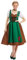 Fun Shack Dirndl Damen Kostüm, Trachtenmode für Oktoberfest, Langes Dirndlkleid, Perfekt für Festlichkeiten, XL