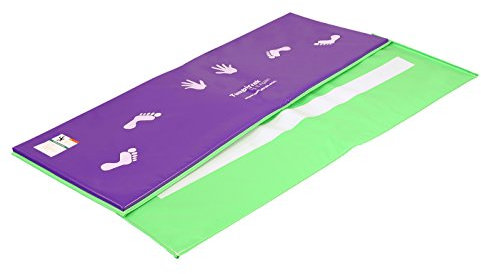 Tumbl Trak Cartwheel Beam Matte, 60cm x 1,8 m - Lila und Limettengrün, 60cm Width x 1.8m Length x 1.6cm Height