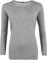WearAll Ladies Long Sleeve T-Shirt Top Womens Plus Sizes Grey 16/18