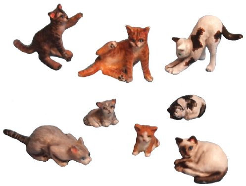 ML051 cat set ver.2 cat 8 animals set 1/35 to 1/32 Garage Kit Figure (japan import)