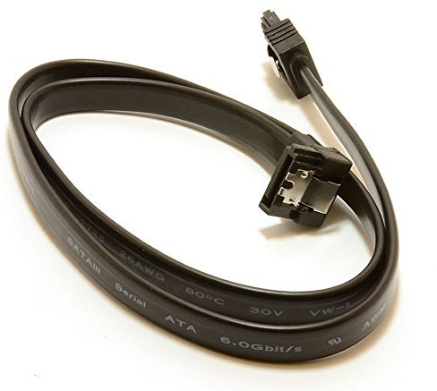 SATA 3 Cerradero Clavija a Derecho ángulo Clavija 6GB Alto Velocidad Cable Cable 50 cm