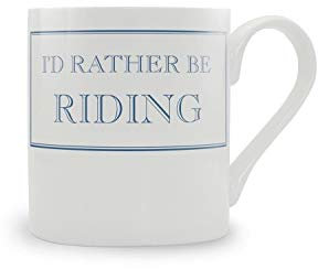 Stubbs Mugs I'd Rather Be Riding White Bone China Mug 300ml