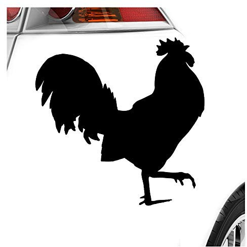 hauptsachebeklebt Kiwistar - Autoaufkleber - Hahn - Gockel - Huhn Heckscheibe - Aufkleber Auto Kfz Fahrrad, LKW, Truck Mofa