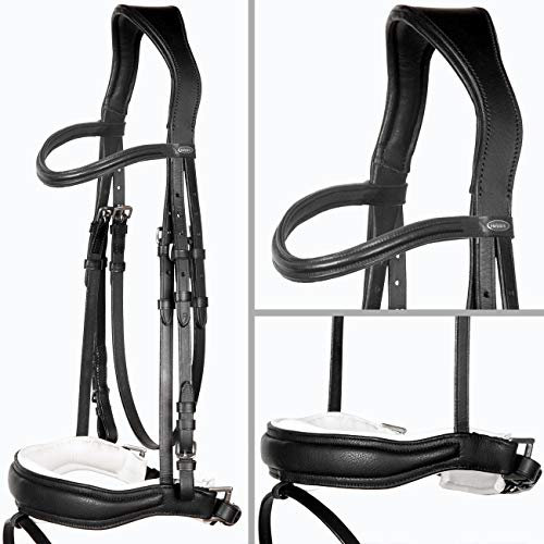 Heinick-Reitsport Trense Soft anatomisch Custom Weiß ~ Classic ~ WB VB Größe Vollblut/Cob