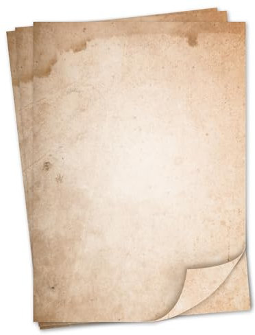 Briefpapier Set Natur Motiv I 50 Blatt 90 g/m² DIN A4 I stilvolles Schreibpapier vielseitig verwendbar braun beige I Geburtstag Urkunde Speisekarte I dv523