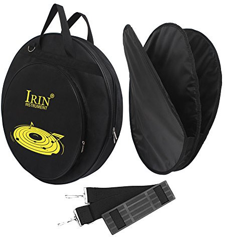 Dilwe 21 Zoll Tasche für Becken, herausnehmbare Teiler Schultergurt Oxford Tuch Cymbal Handtasche mit DREI Taschen