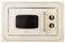 Klarstein Victoria 20 - micro-ondes encastrable, design rétro, 20L, micro-ondes 800W / puissance de gril 1000W, 3 fonctions grill/micro-ondes, acier inoxydable, cadre de montage, ivoire