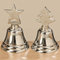 BOLTZE Glocke Weihnachtsglocke Aluminium vernickelt Silber H 11 cm Stückpreis