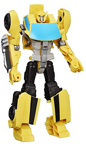 Transformers Bumblebee Action-Figur – zeitlose Figur in großem Format, verwandelt sich in ein gelbes Auto – Spielzeug für Kinder ab 6 Jahren, 28 cm