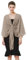 BEAUTELICATE Chiffon Schal Stola Bolero Damen Für Abendkleid Festlich Hochzeit Braut Frühling Sommer in Verschiedenen Farben - Khaki - Gr. Einheitsgröße