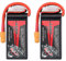 GOLDBAT 3S 11,1V 1500mAh 100C LiPo Wiederaufladbare Batterie mit XT60 Stecker für RC Auto, Skylark m4-fpv250, Mini Shredder 200, Qav250, Vortex, Flugzeug Hubschrauber Drone und FPV (2 Pack)