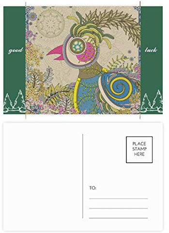 Faisan doré Ukiyo-e - Lot de 20 cartes postales porte-bonheur japonaises