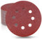 50 Pieces WooZuu 8 Holes Sanding Discs Pads 60 Grit 5 Inch Hook and Loop Sandpaper Assortment for Random Orbital Sander